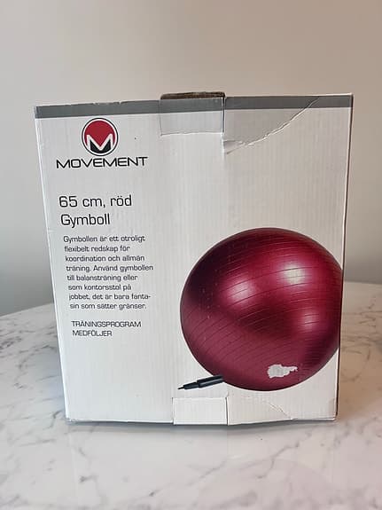 Movement gymboll 65 cm röd