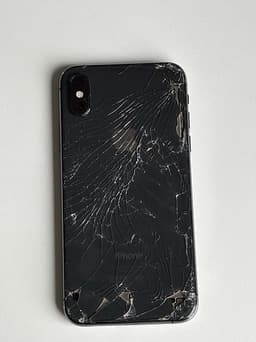iPhone X defekt – sprucken skärm & baksida – reservdelar / reparationsobjekt