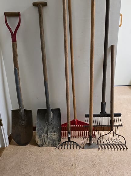 Fiskars classic spade och skyffel och diverse redskap