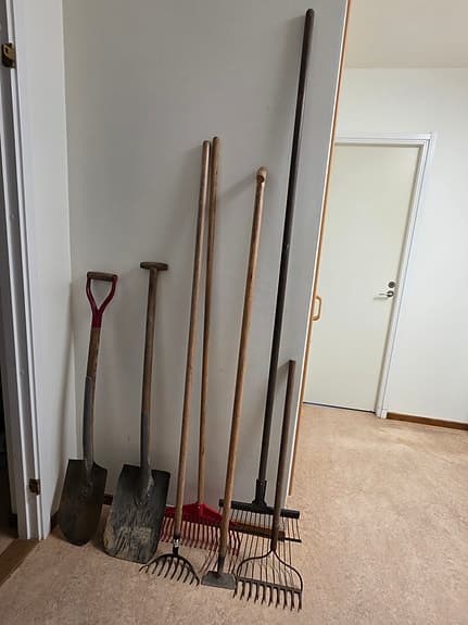 Fiskars classic spade och skyffel och diverse redskap