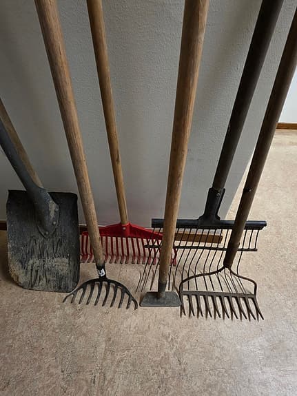 Fiskars classic spade och skyffel och diverse redskap