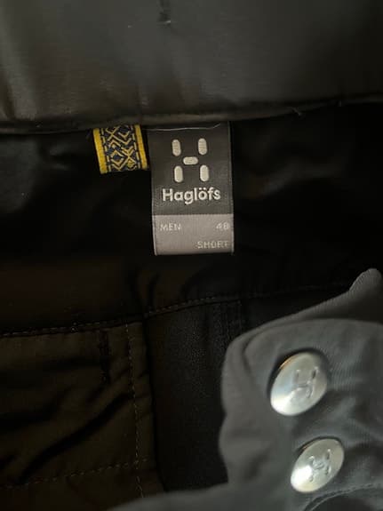 Haglöfs friluftsbyxor grå/svart storlek men 48 short