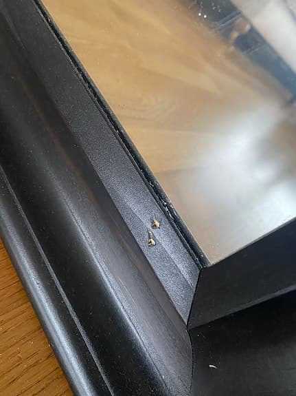 IKEA spegel svart ram