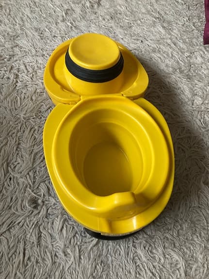 Fisher-Price Little People potta gul svart plast