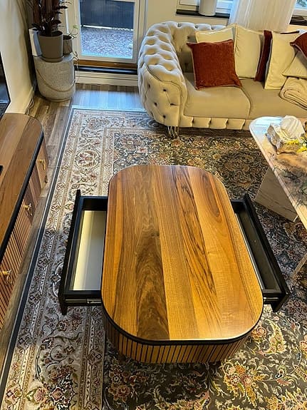 Soffbord trä 105 × 65 × 45 cm