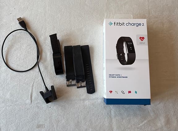 Fitbit Charge 2 aktivitetsarmband svart