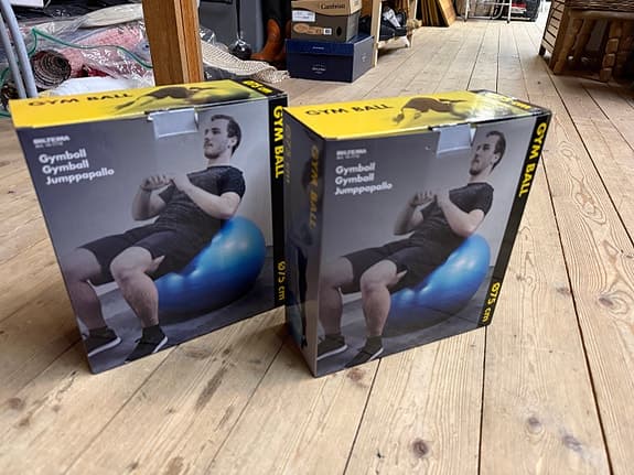 Gym Ball, träningsboll 75 cm blå