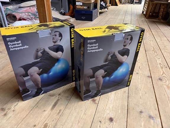 Gym Ball, träningsboll 75 cm blå