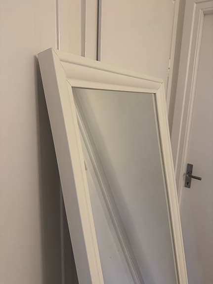 IKEA spegel helkroppsspegel vit TOFTBYN