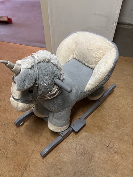 My Little Pony gunghäst enhörning grå plysch
