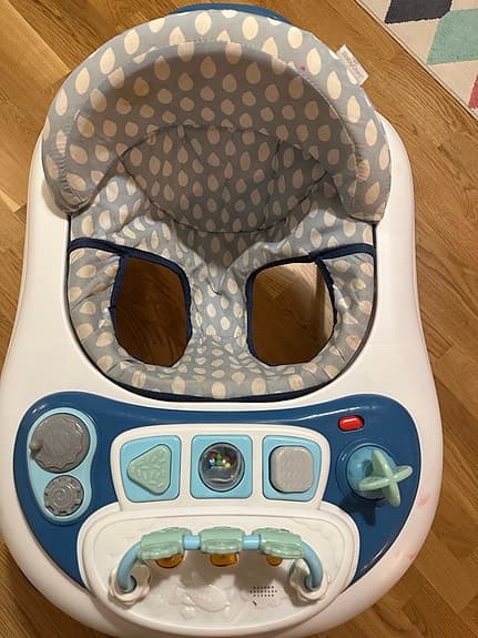 Baby Dan  gåstol blå vit