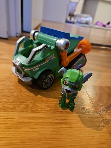 Paw Patrol Rocky leksaksfordon med figur