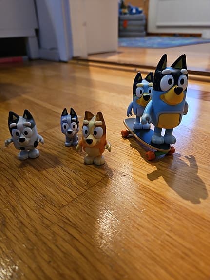 Bluey lekfigurer set
