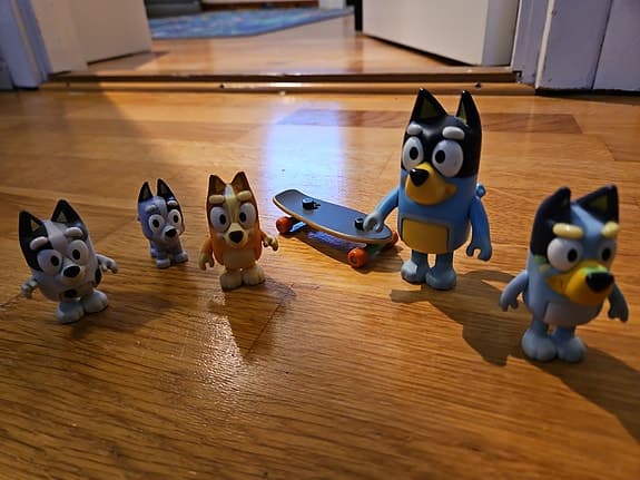 Bluey lekfigurer set