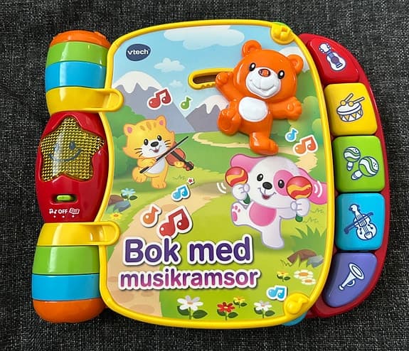Vtech leksaksbok med musikrim flerfärgad