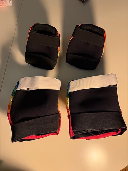 187 Killer pads skateboardskydd slim rainbow Large