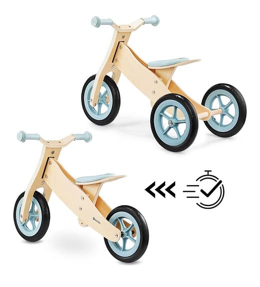 Träbalanscykel / Trehjuling 2-i-1 för barn