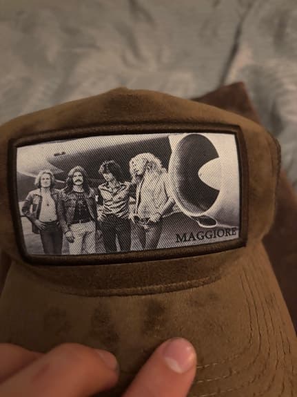 Maggiore keps brun unisex med tryck