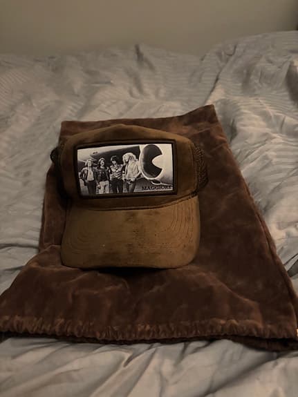 Maggiore keps brun unisex med tryck