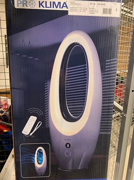 Fläktbelysning med fjärrkontroll