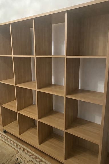 Ikea Hyllsystem med kubfack träfaner