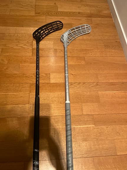 Unihoc Superskin Max innebandyklubbor svart och silver