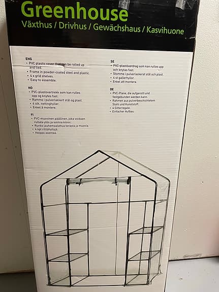 Växthus mindre för t.ex. balkong