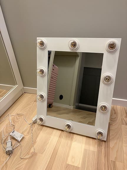 Spegel med belysning, northlight, 55 x 45cm