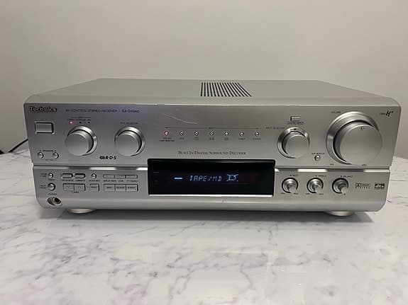 Technics förstärkare silver