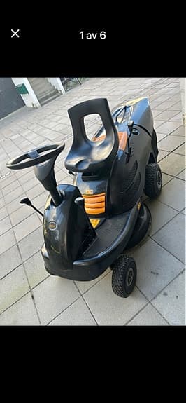 partner åkgräsklippare svart/gul