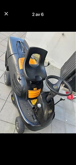 partner åkgräsklippare svart/gul