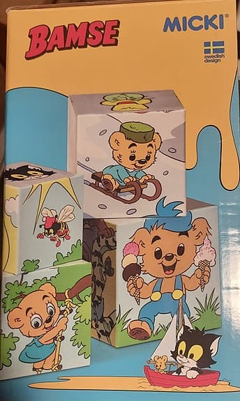 Bamse stapelklossar årstider & Bamse spel