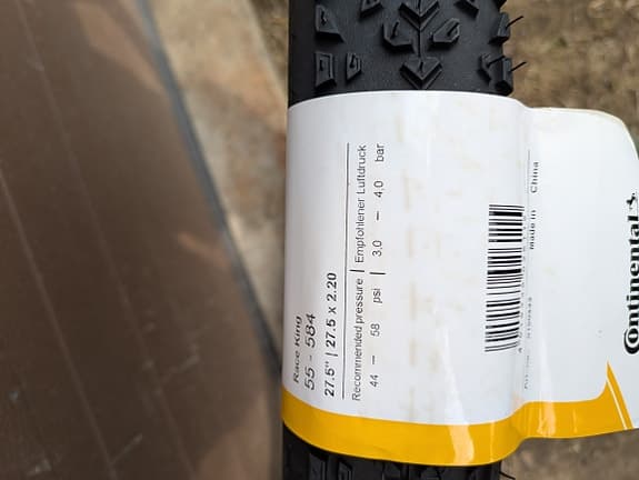 Continental Race King 27.5 x 2.20