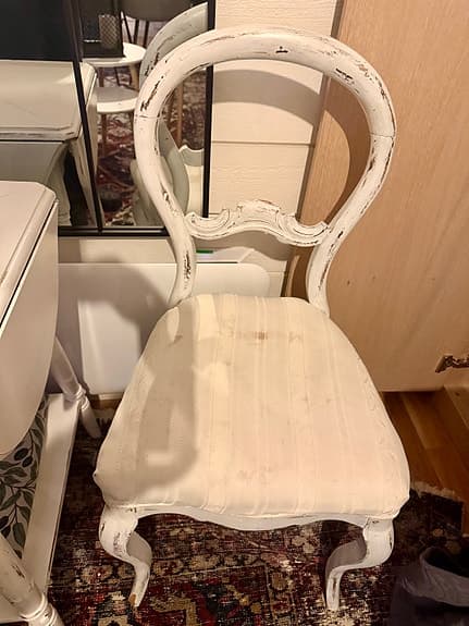 Litet klaffbord med 2 stolar – shabby chic / lantlig stil Vintage