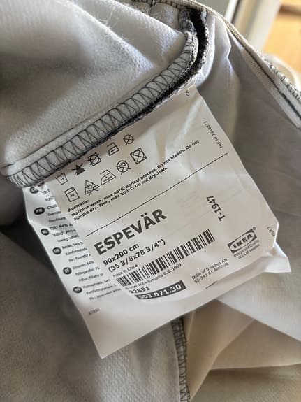 Espevär sängklädsel 90 cm