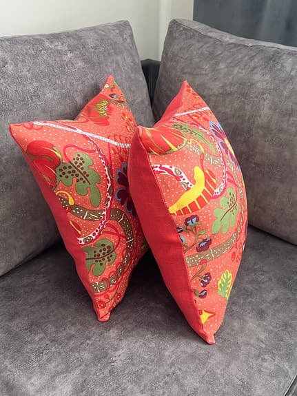 2st Kuddfodral/ Tyg Från Svenskt Tenn/ Josef  Frank/ Mirakel