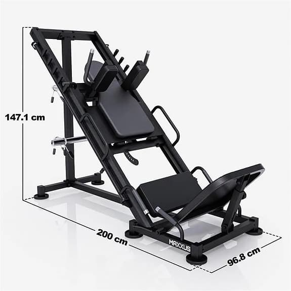 BENPRESS HACKLIFT träningsmaskin svart