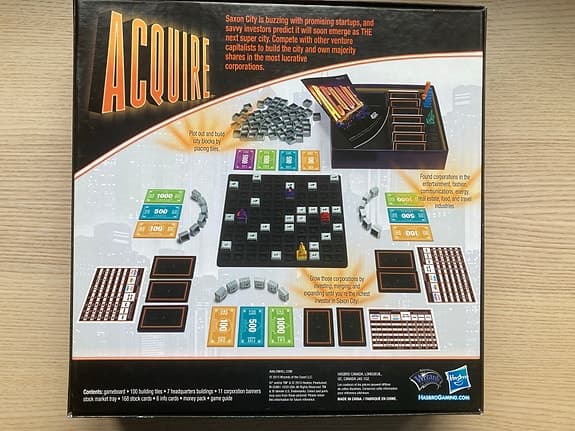Acquire brädspel. Avalon Hill. Ospelat.
