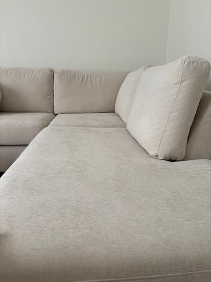 Mio hörnsoffa tyg beige