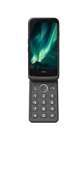 Doro mobiltelefon vikbar 65 GB svart