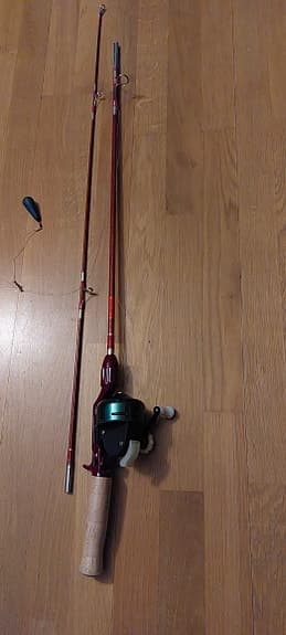 Antik kastspö med ABU matic rulle