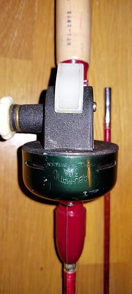 Antik kastspö med ABU matic rulle