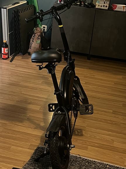 El cykel, inga repor eller problem.