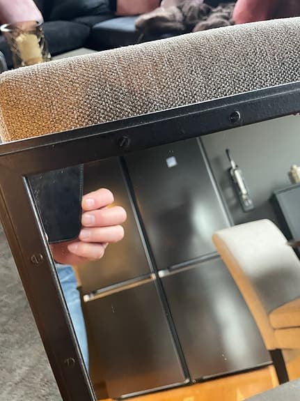 Asplund spegel svart ram