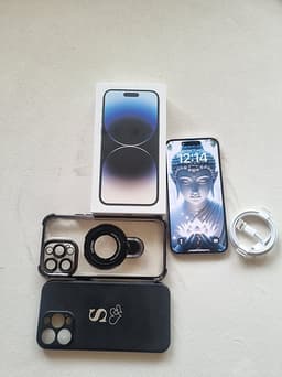 Iphone 14 Pro Max Silver  256GB + 2 skal