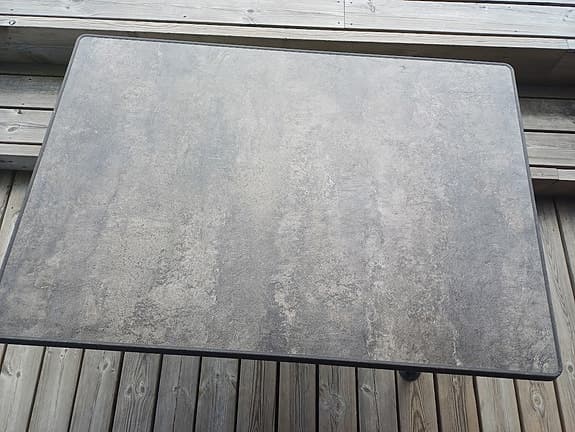 Hopfällbart rektangulärt bord grått