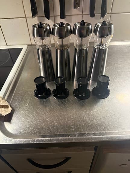 Duka kvarnset rostfritt stål