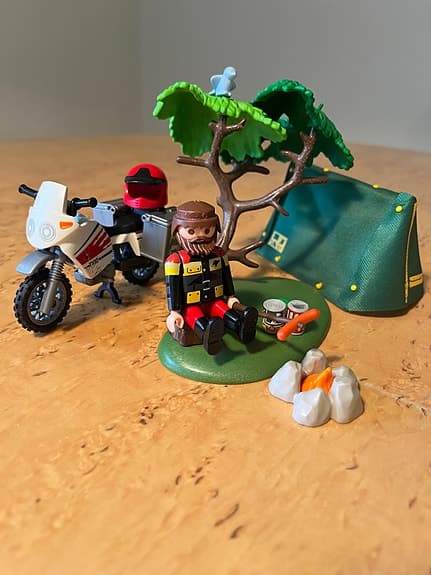 Playmobil Campare Med Motorcykel 5438