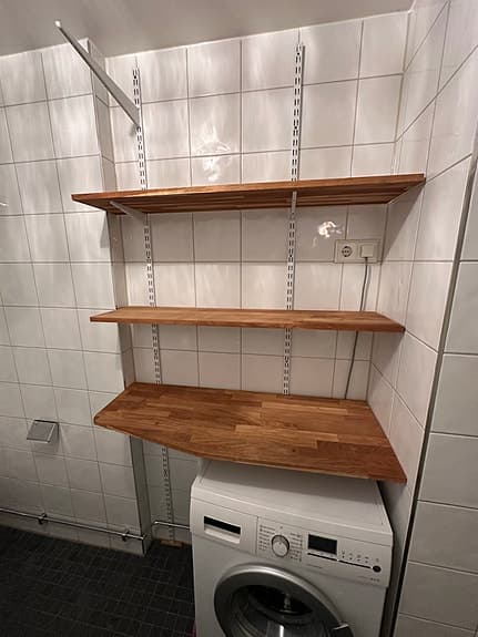 Elfa hyllsystem hyllplan i Ek