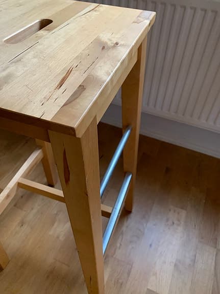 Pall med höga ben